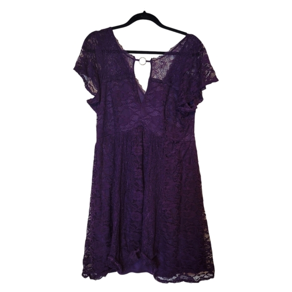 Torrid Purple Lace Dress Size 1 - Picture 3 of 6